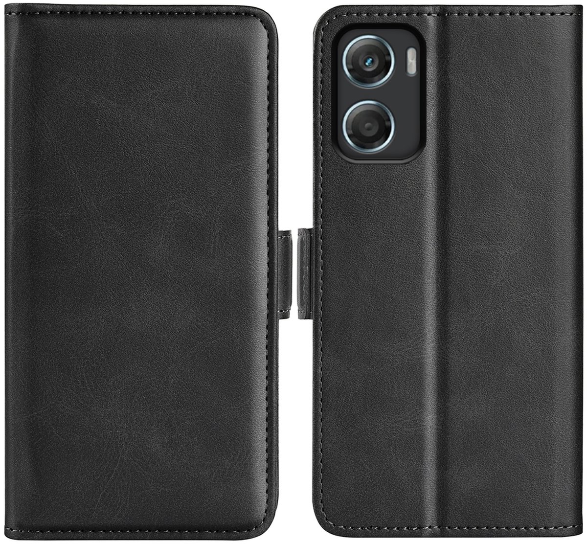 MobyDefend Hoesje - Geschikt voor Motorola Moto G06 / Motorola Moto G06 Power - Luxe Wallet Book Case (Sluiting Zijkant) - Zwart
