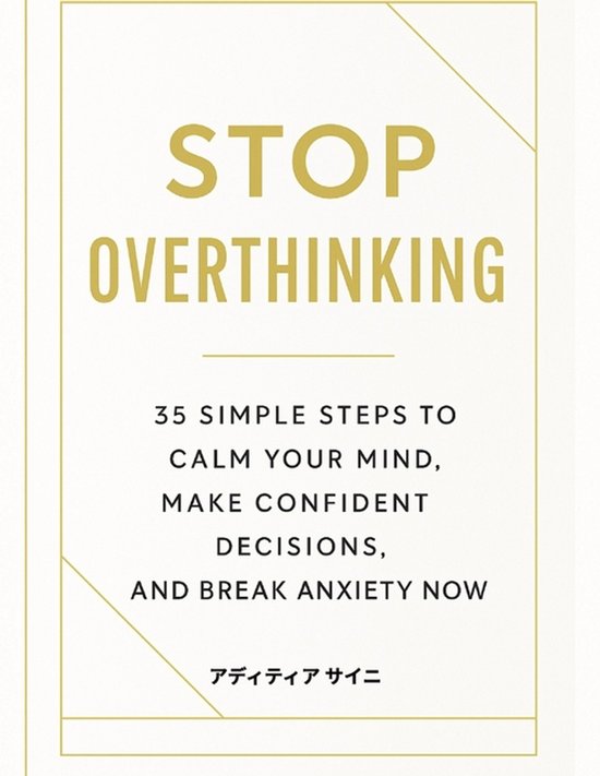 Stop Overthinking - cover