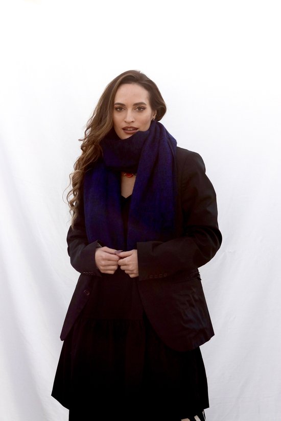 Yakwol-Couverture-Vert-115x240 cm-80% Yakwol- Handgemaakt- Fairtrade