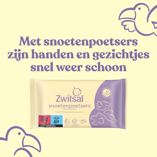 Zwitsal - Snoetenpoetsers - Kids - 480 doekjes (12x40) - Voordeelverpakking