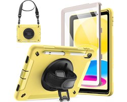 Shockproof iPad Case 11th/10th Generation with Screen Protector - Yellow