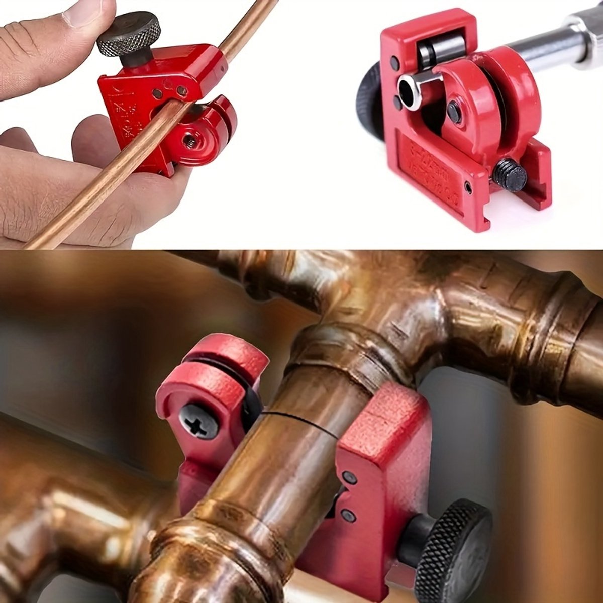 Mini Pijpsnijder 3-22 mm – Compacte Metalen Buizensnijder voor Koper, Aluminium & Messing – Lichtgewicht en Duurzaam – Ideaal voor Sanitair & Elektrisch Gebruik thumbnail 3