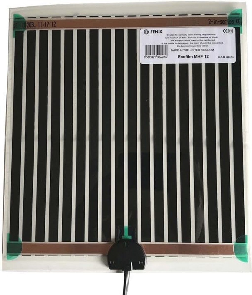 Spiegelverwarming - Verwarmingsfolie voor spiegels, voorkomt beslaan, zelfklevend, 274 x 252 mm