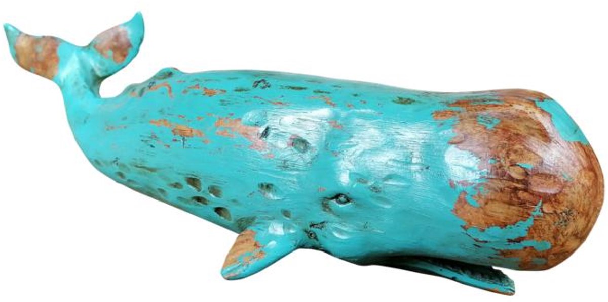 Michael Noll - Walvis beeld - Liggend - Groen - 40 cm