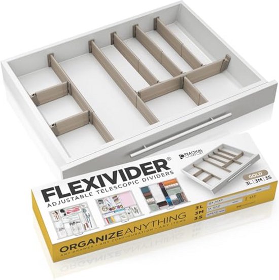Ladeverdeler, 4 stuks, transparante lade-organizer, verstelbaar, voor het opbergen van laden, voor keuken, commode badkamer Ladeverdeler, 4 stuks, transparante lade-organizer, verstelbaar, voor het opbergen van laden, voor keuken, commode badkamer