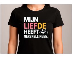 Mijn Liefed Heeft Versnellingen - T Shirt - Funny - Sarcasm - VrolijkKerstfeest - Kerstmis - Grappig - Sarcasme - Bicicle - Fietsen - Humor