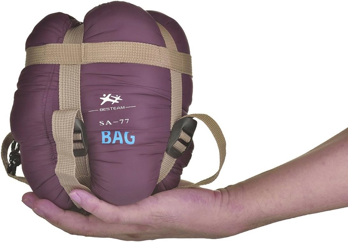 Ultralichte rechthoekige slaapzak voor warm weer - perfect voor kamperen, backpacken en wandelen - geschikt voor kinderen en volwassenen