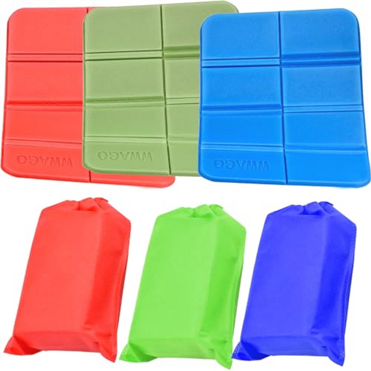 Opvouwbare kussens - 3 stuks EVA-schuim, draagbaar en waterdicht voor camping en park