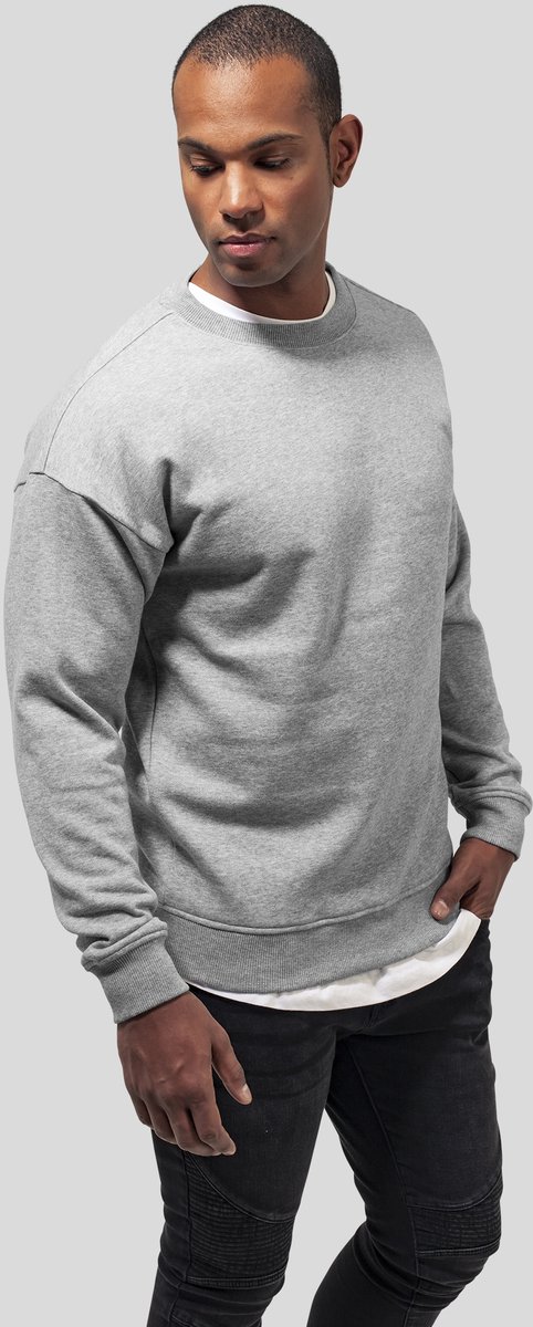 Urban Classics Basic Crew Sweater/trui 4XL Grijs