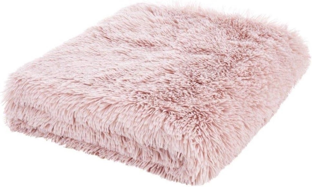 Hoogpolige Knuffeldeken 150 x 200 cm - Blush Pink