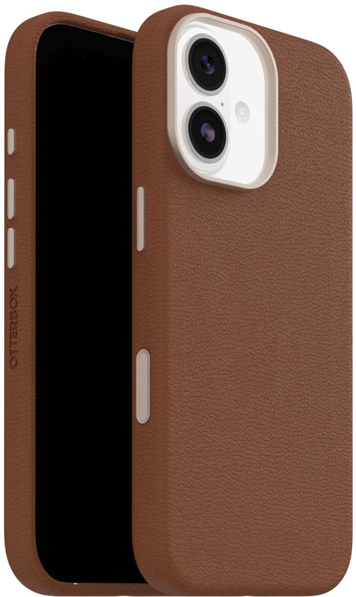 Otterbox Symmetry Cactus - Geschikt voor iPhone 17 - Leren Magsafe Backcover - Desert
