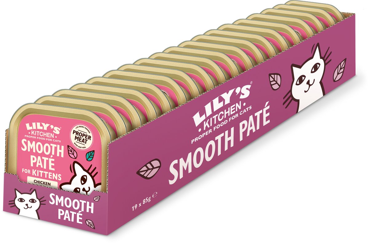 Lily's Kitchen Cat Kitten Smooth Pate Chicken - 19X85 GR