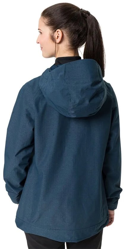 VAUDE Women's Comyou Pro Rain Jacket, Jas, Regenjas, fietskleding, met kap, waterdicht, Dames, Fietsjack