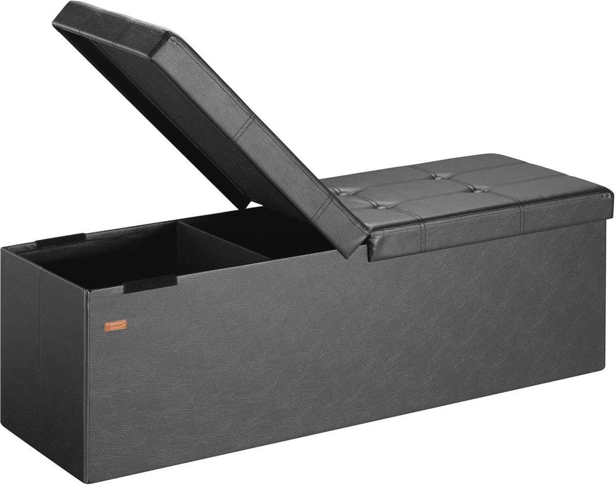 Opvouwbare Zitbank met Opbergruimte 115x38x38cm - Comfortabel en Praktisch voor Hal en Slaapkamer
