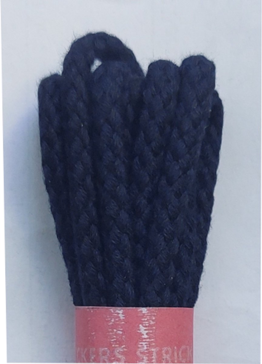 Strickers Veter - Donker Blauw - Rond - Koord Veters - Lengte 90 cm - Dikte 4 mm - Schoenveter