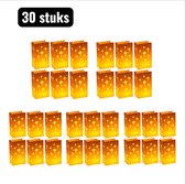 30 stuks - Kaarsenzakjes - Vuurwerkpatronen - Premium Kaars Zakken - Vlamvertragende Papieren Zakken voor Feestdecoratie - Romantische Sfeerverlichting Accessoires - Veilige sfeerverlichting voor bruiloften en Valentijnsdag - Wit