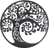 Levensboom | sprookje | lasergesneden wandornament van kwaliteitsmetaal | 60×60 | tree of life