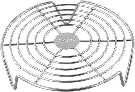 Foto: Oimg ovenrooster rvs stoomrek magnetron rek ronde stoomrek grill koelrek magnetron rooster rond multifunctionele koken stoomstandaard voor koken bakken braden kookgereedschap voor heteluchtfriteuse 16cm