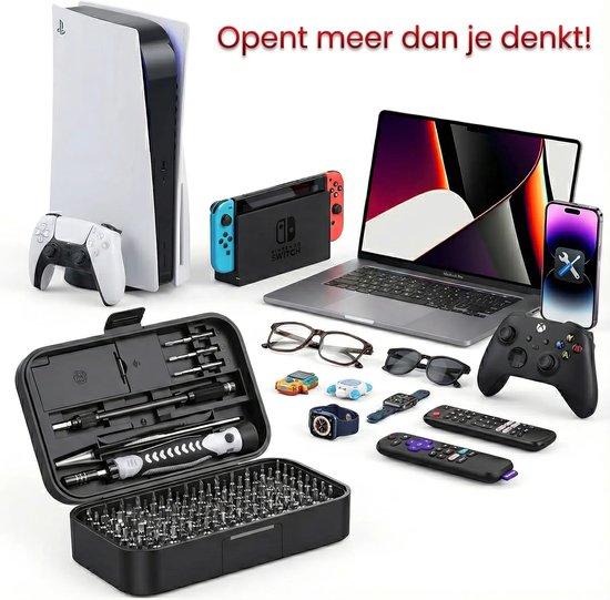 Brute Strength - Precisie schroevendraaier set - 130-delig - Universeel - Magnetisch - Gereedschapset- Schroevendraaiers - Bitset met Torx