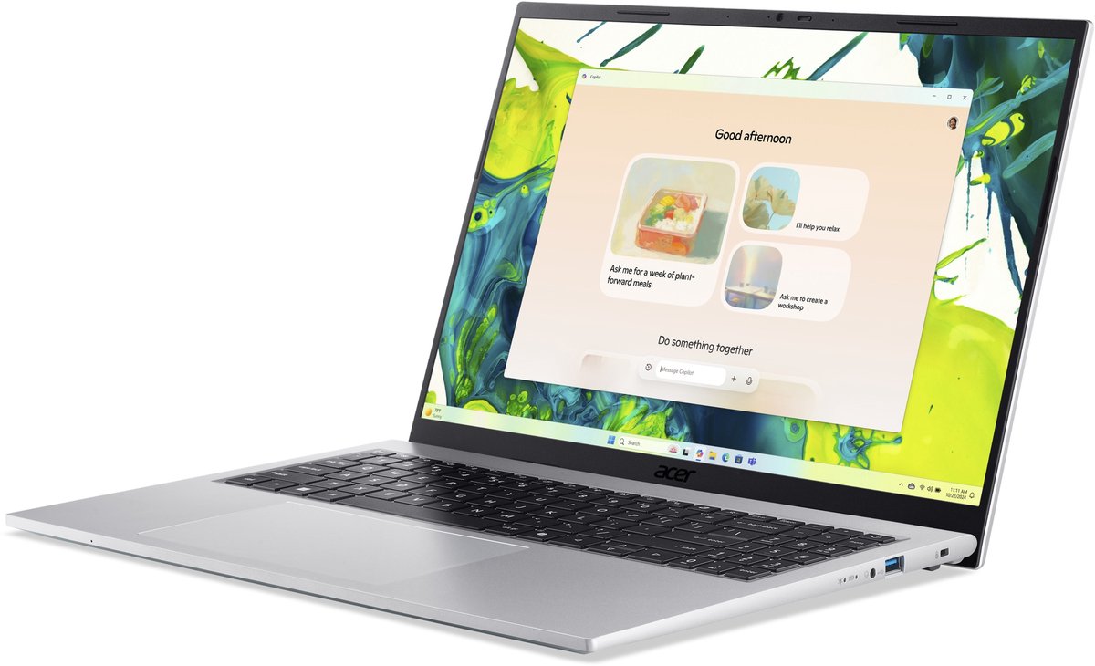Aspire Go 16 AG16-71P-75HD - Laptop - 16 inch - Core 7 - 32GB - 1TB SSD - Zilver — afbeelding 5