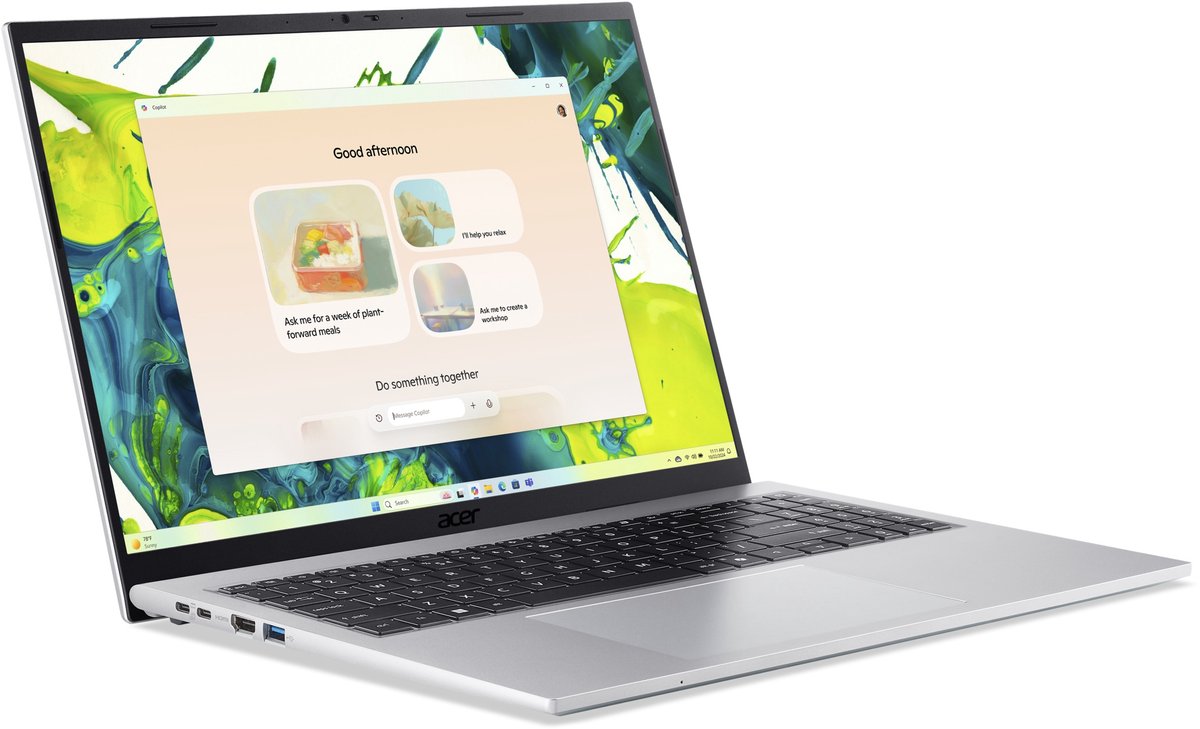 Aspire Go 16 AG16-71P-75HD - Laptop - 16 inch - Core 7 - 32GB - 1TB SSD - Zilver — afbeelding 4