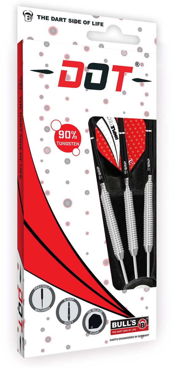 Bull´s Dartpijlen Dot D2 Steeltip 90% Gewicht 22 Gram van Bull's — afbeelding 2