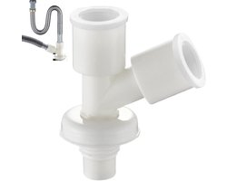 Vloer Afvoerslang Adapter - Wasmachine Afvoerslang Splitter Connector - Lekdicht Sanitair Leidingstuk Vervanging Voor Wasmachine En Wasbak