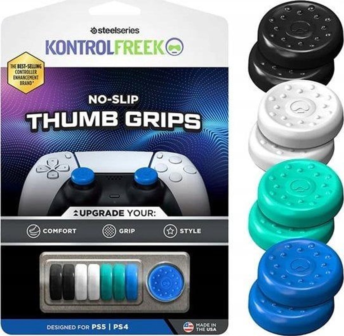 KontrolFreek No-Slip Thumbgrip 8-pack (PS5/PS4)