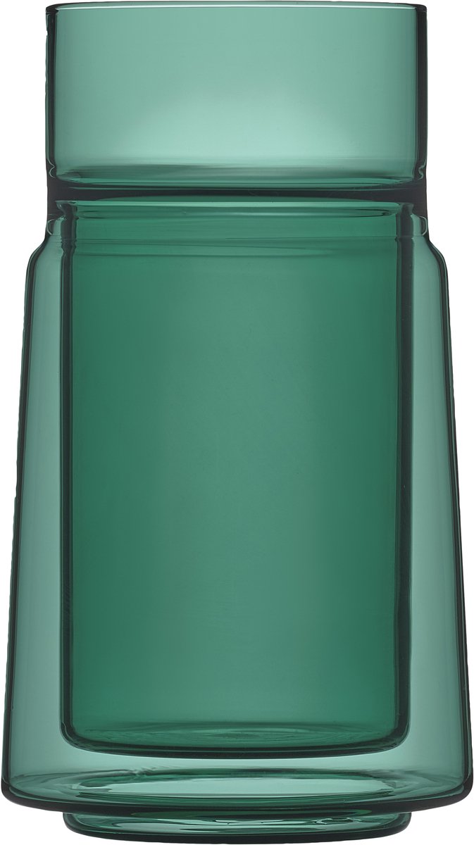 Jacob Jensen Large Dubbelwandig glas Dia 8,4 x 14 cm 33 cl Green