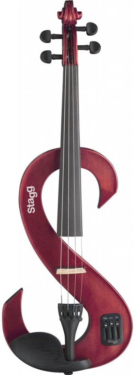 Stagg Electrische viool Rood EVN 4/4