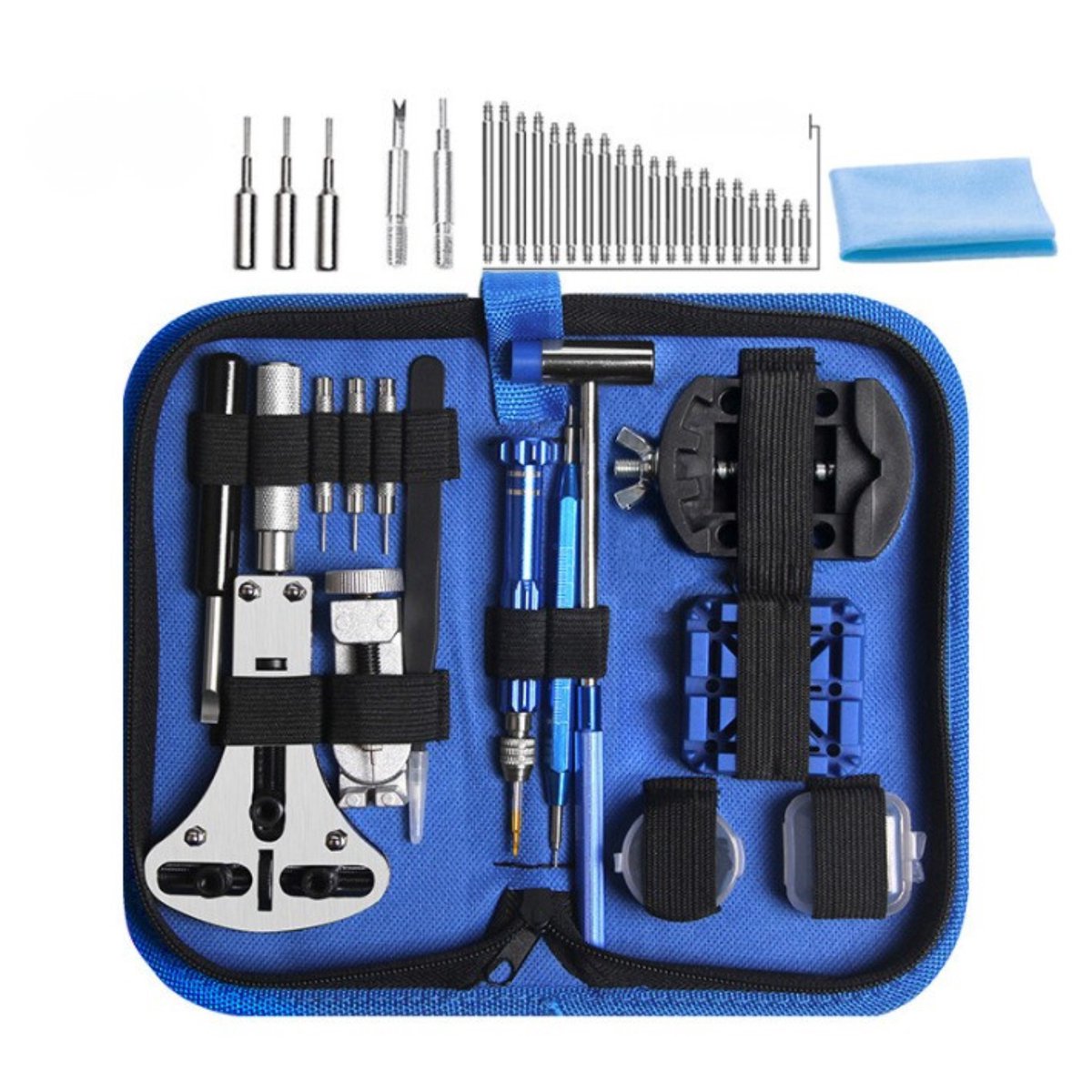 Gloovon® - Horloge Reparatie Set 159-delig - Horloge Gereedschap - Horlogekast Opener - Tools