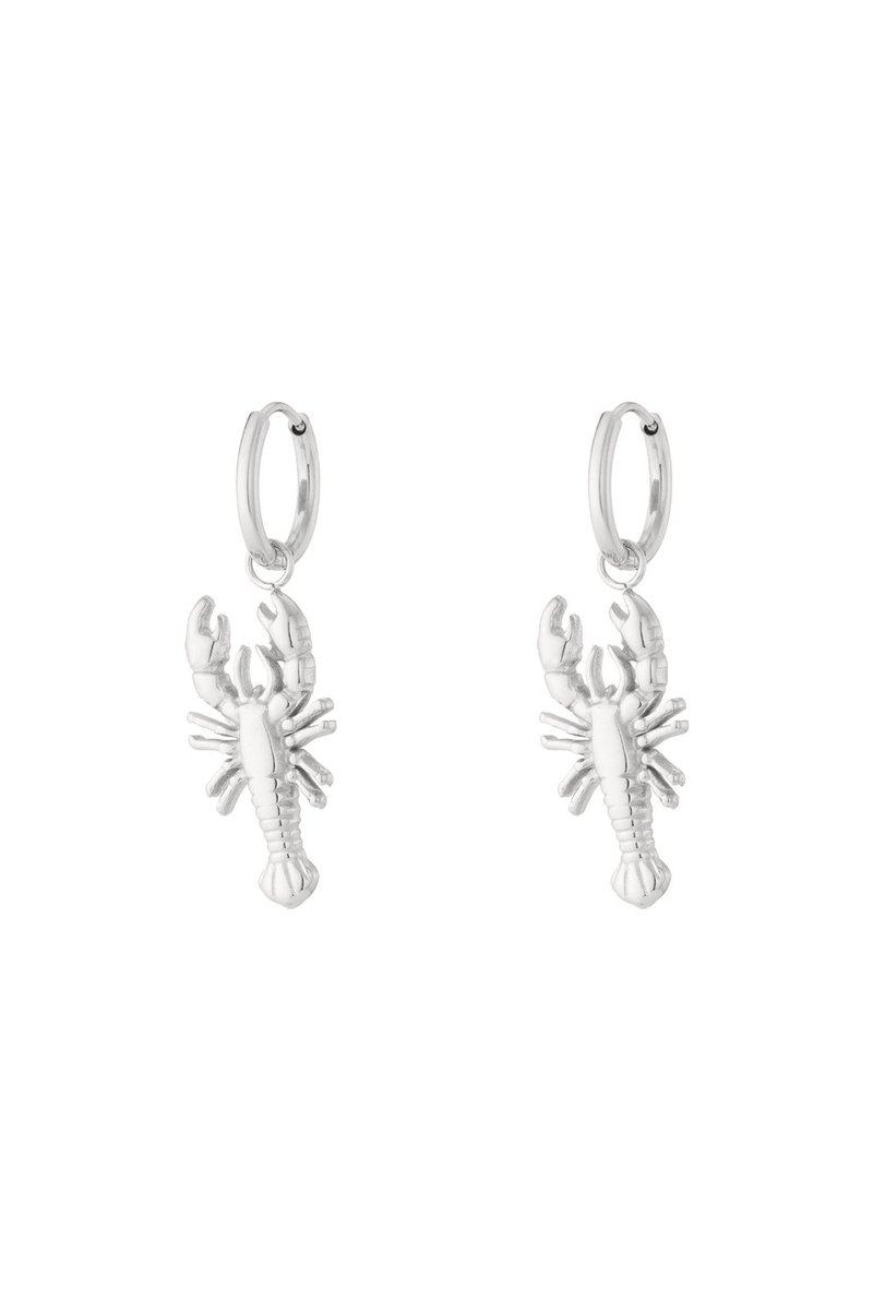 Scorpio earrings Zilver