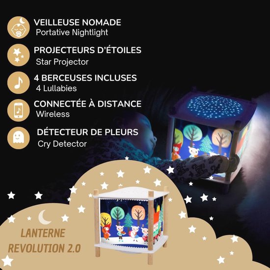 Nachtlampje voor baby's met muziek en sterrenhemel projector — afbeelding 4