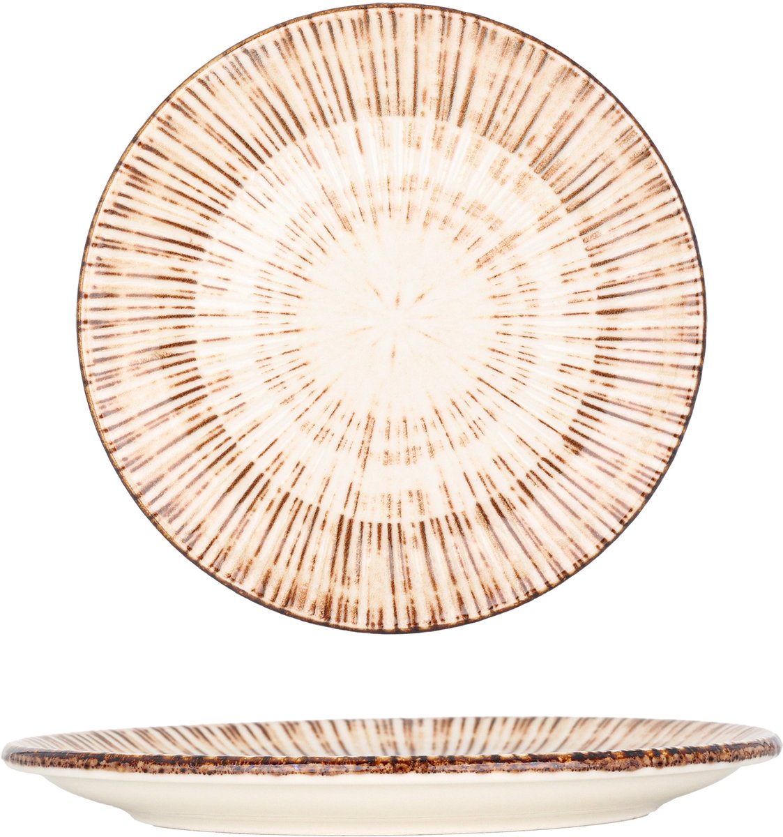 By Bone Dessertbord - Legna - Porselein - 23 cm - set van 6