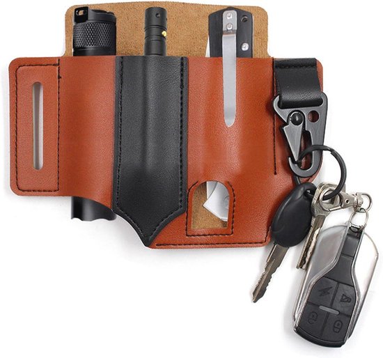Zakmes Etui Riemtasje Leren hoesje oa Leatherman Victorinox - Leer