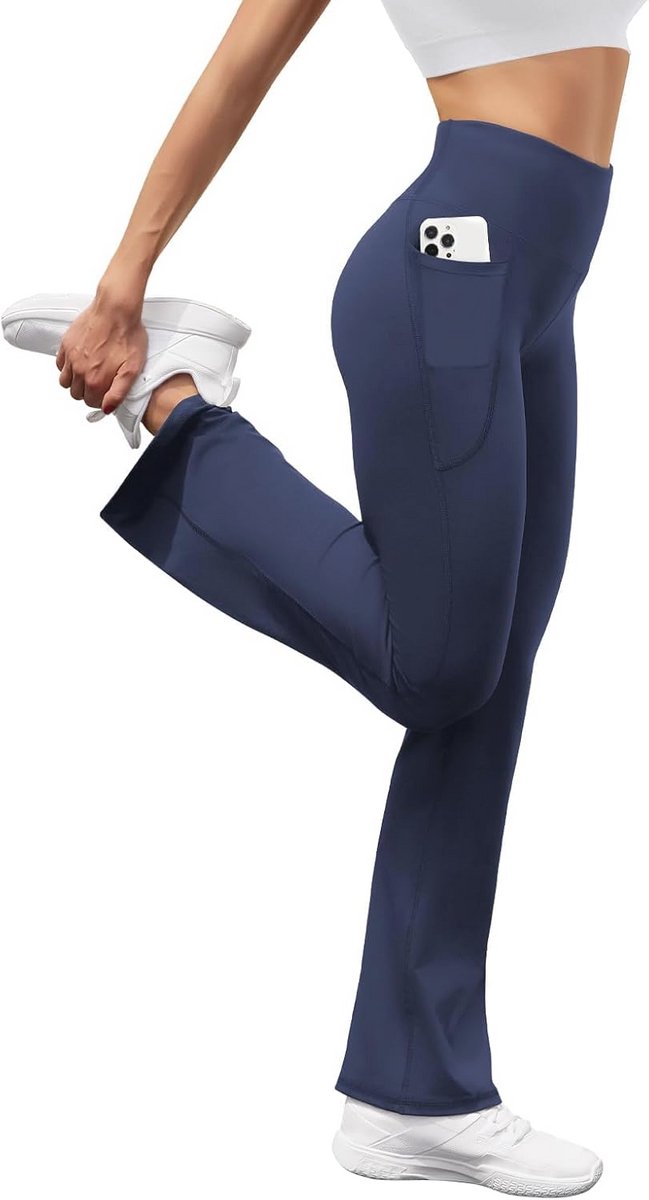 Hoge Taille Damesbroek met Zakken - Sportbroek, Yogabroek en Vrijetijdsbroek — afbeelding 5