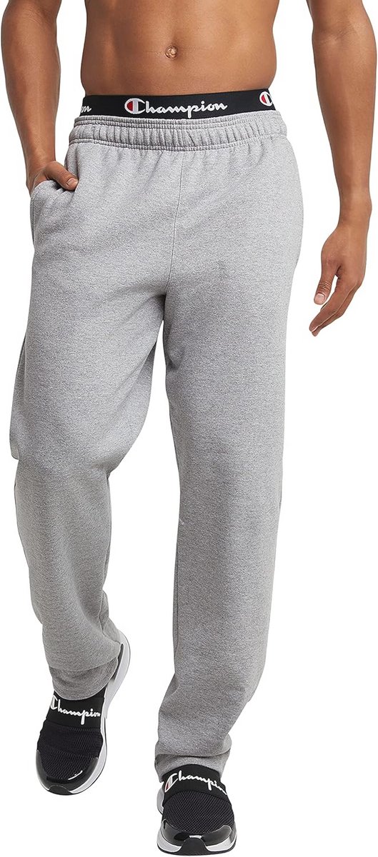 Heren Fleece Sweatpants met Open Onderkant - Comfortabele Joggingbroek voor Draaggemak