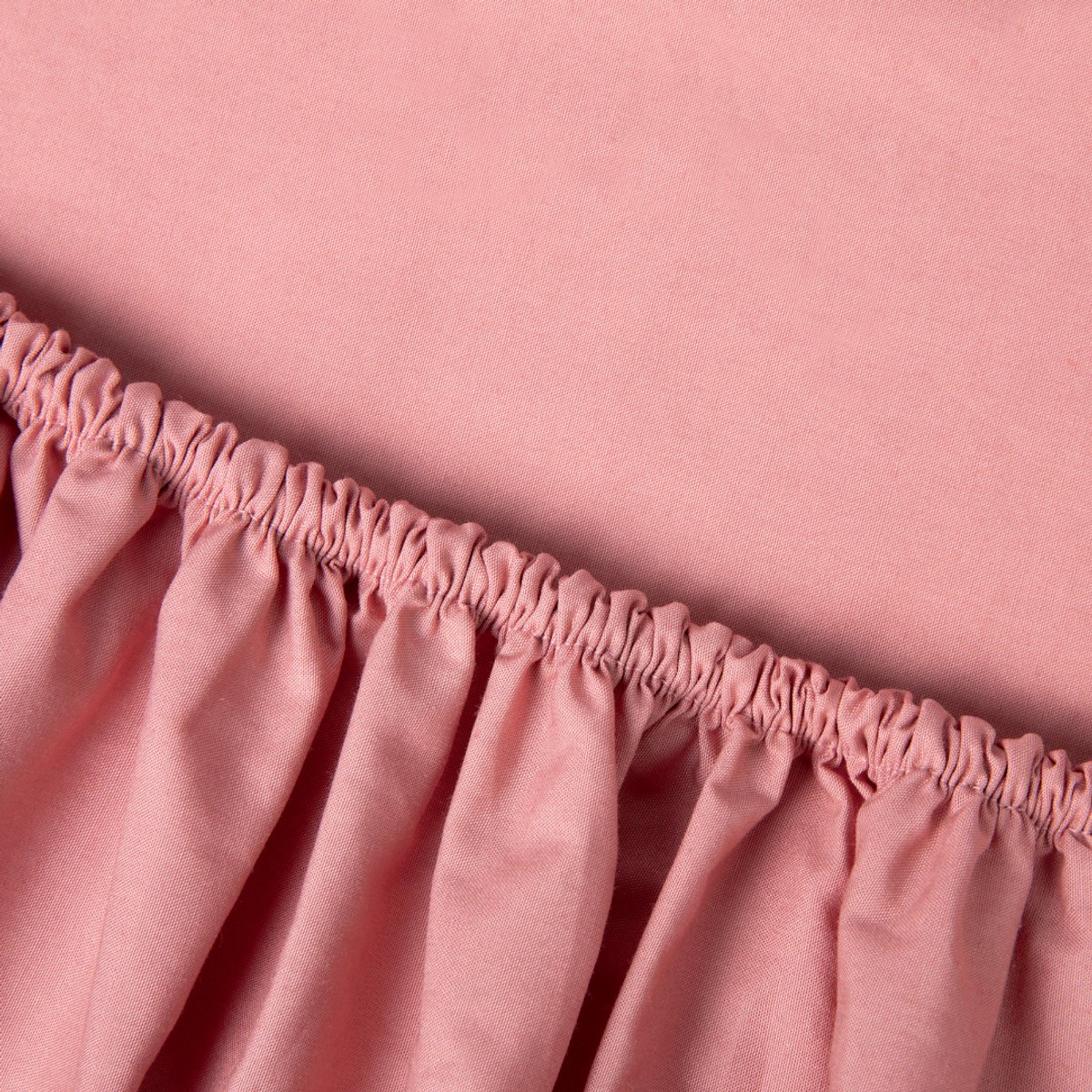 Kayori Shizu Splittopper Hoeslaken Perkal - 200x200cm - 200TC Hotelkwaliteit - Matrasdikte 12 cm - Roze
