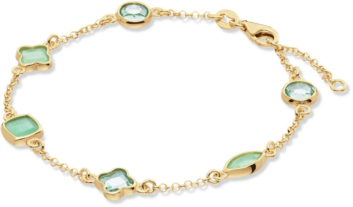 Glow 104.8623.19 Pure Nature Dames Armband - Schakelarmband