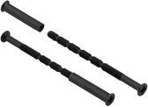 Zwarte patentbout met huls - set à 2 stuks - M4 60mm - mat zwart