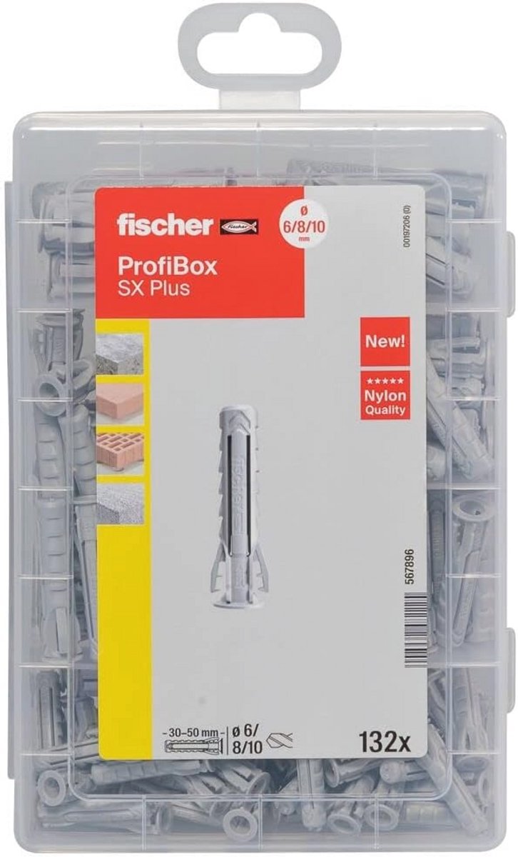 Praktische Plug Set met 132 Stuks voor Klussen en Professioneel Gebruik