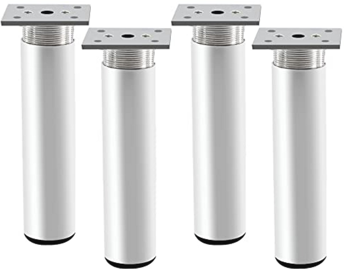 Verstelbare Meubelpoten - 4 Stuks Aluminium Hoogte Instelbaar 200 mm