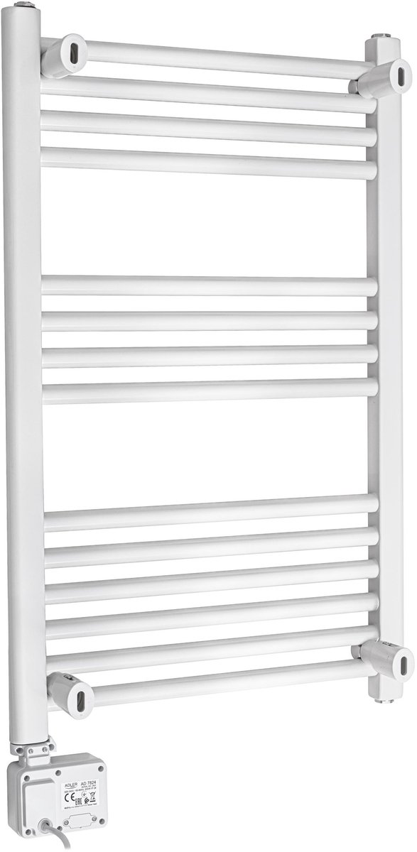 Adler AD 7824 - Elektrische Badkamerradiator - LED Touchpanel - 600W - Met Timer