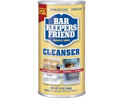 Bar Keepers Friend Cleanser – Poederreiniger voor RVS, Koper en Porselein – 340 g
