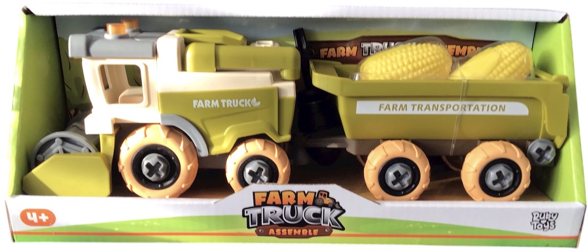 Farm Truck Oogstmachine met Aanhanger