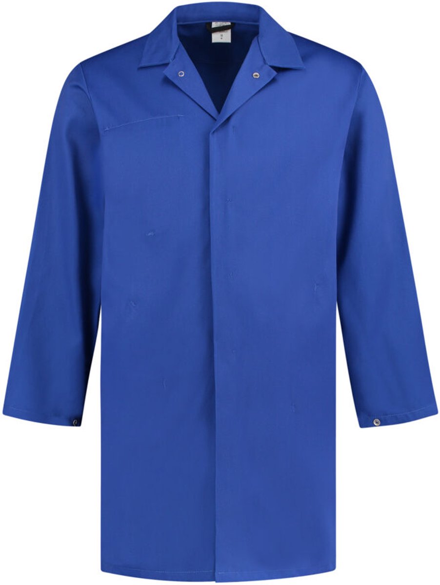 Foodstofjas (lang) korenblauw maat XXL