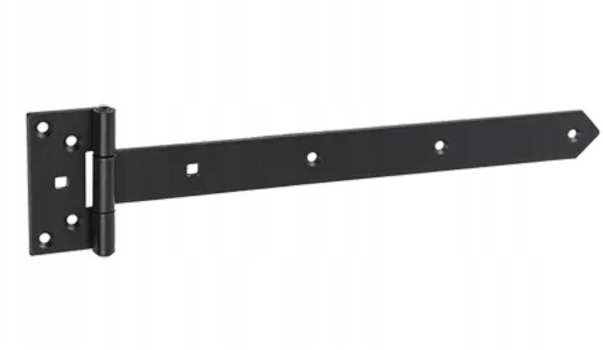 Zwart Deurscharnier ZB350 350x45x90mm, 3mm dik