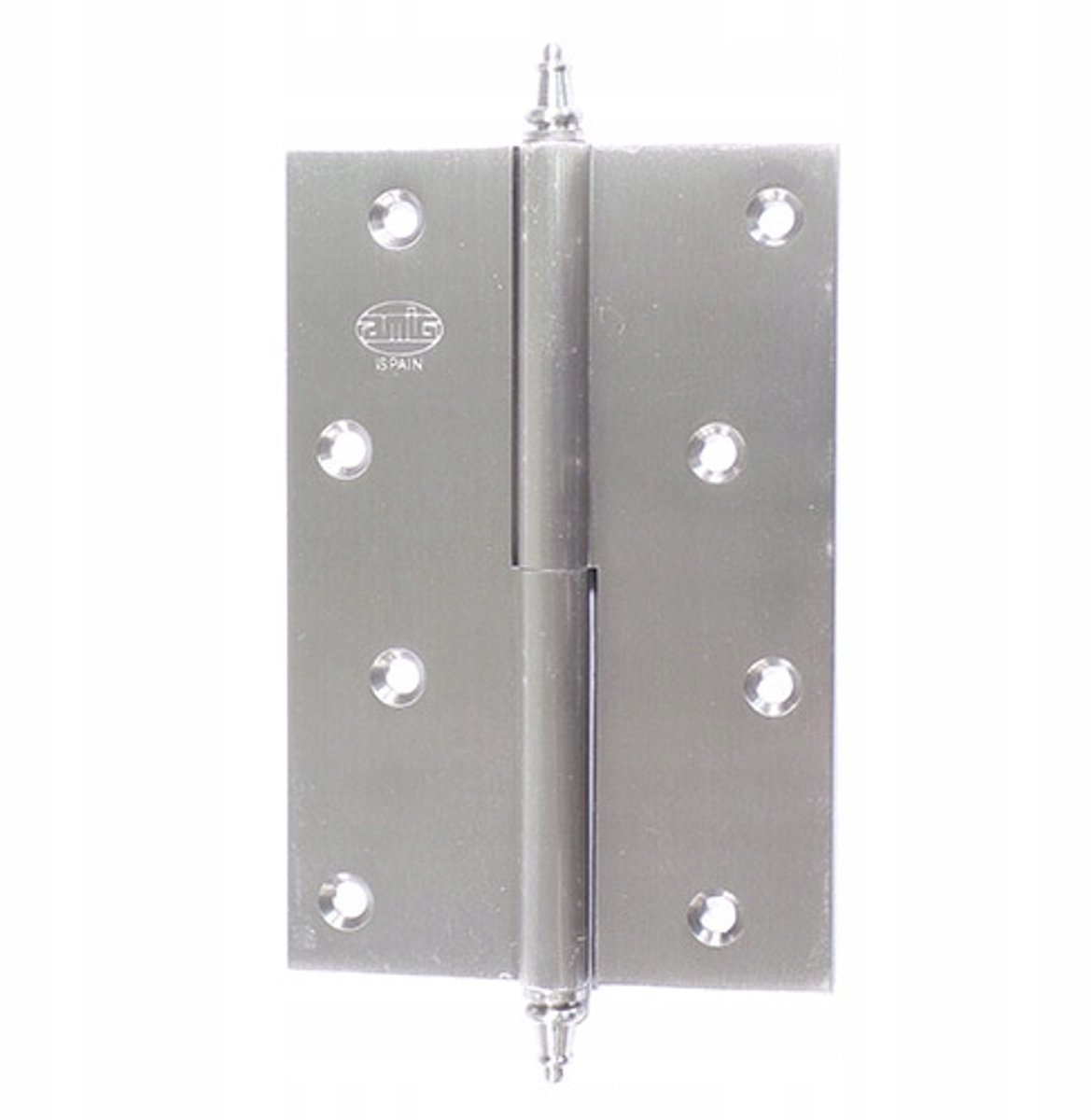 Rechtse Messing Deurscharnier Mat Chroom 120x80mm