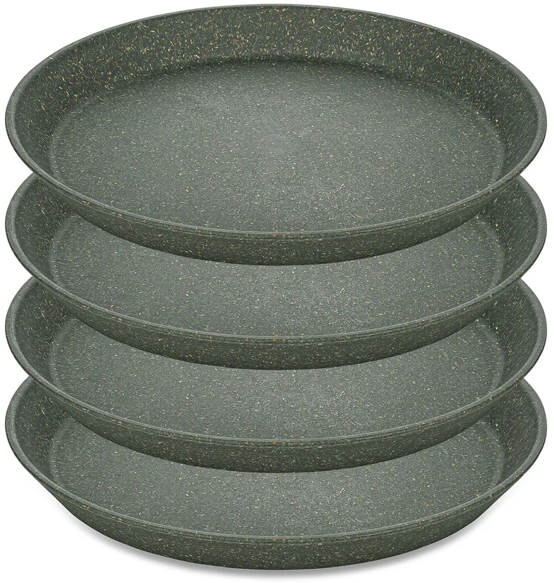 Koziol - Connect Bord ø 20,5 cm Set van 4 Stuks - Grijs