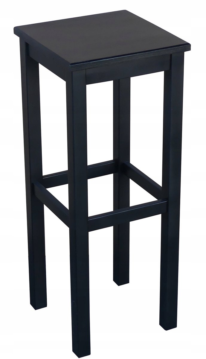 Moderne zwarte houten barkan 80cm